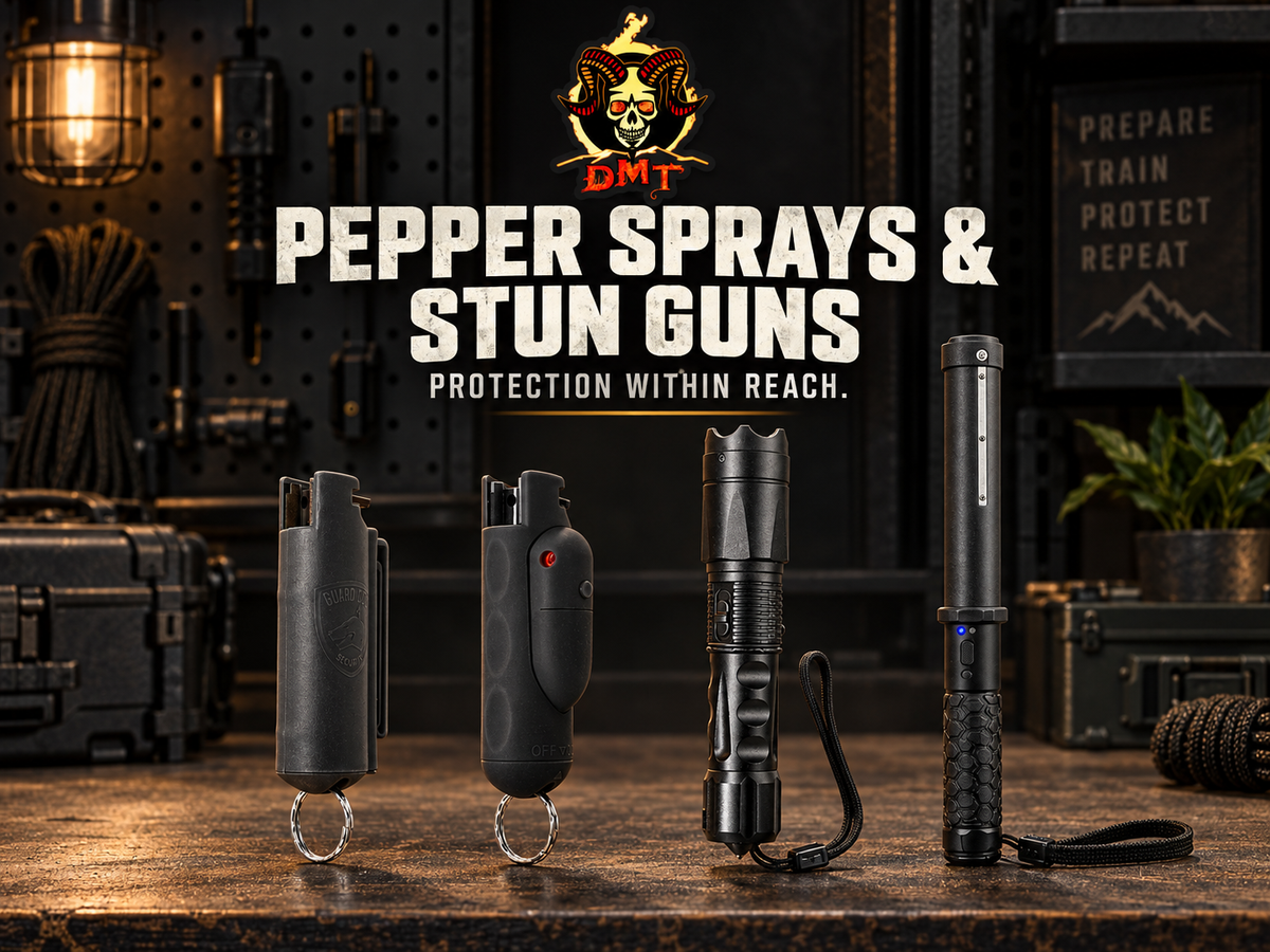 Pepper Spray and Flashlight Stun Guns
