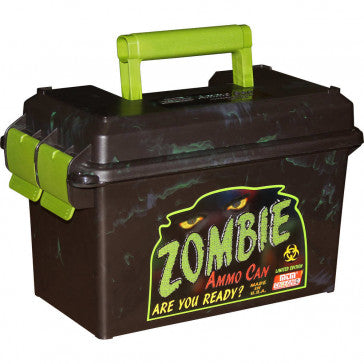 AMMO CAN 50 CALIBER - BLACK/ZOMBIE GREEN
