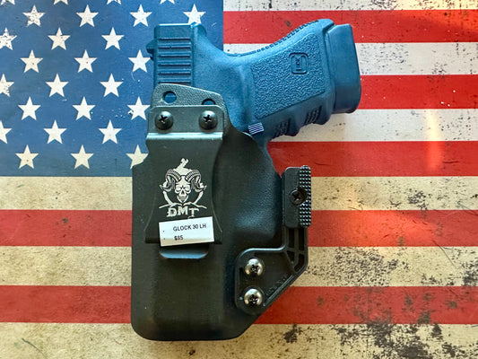 Glock 30S IWB LEFT handed with a modwing  in Tactical Black