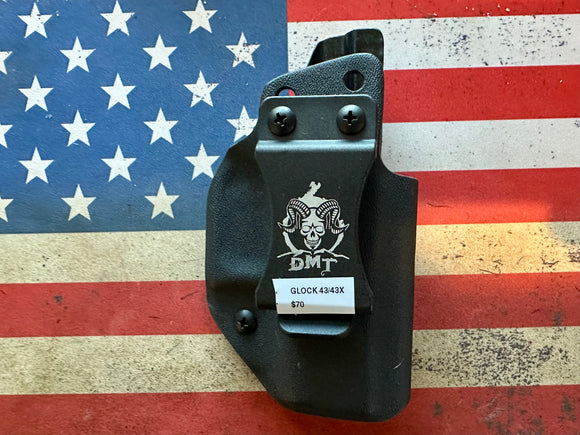 Glock 43/43x IWB Right handed in Tactical Black