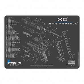 Xd Cleaning Mat - 11" x 17" BLACK