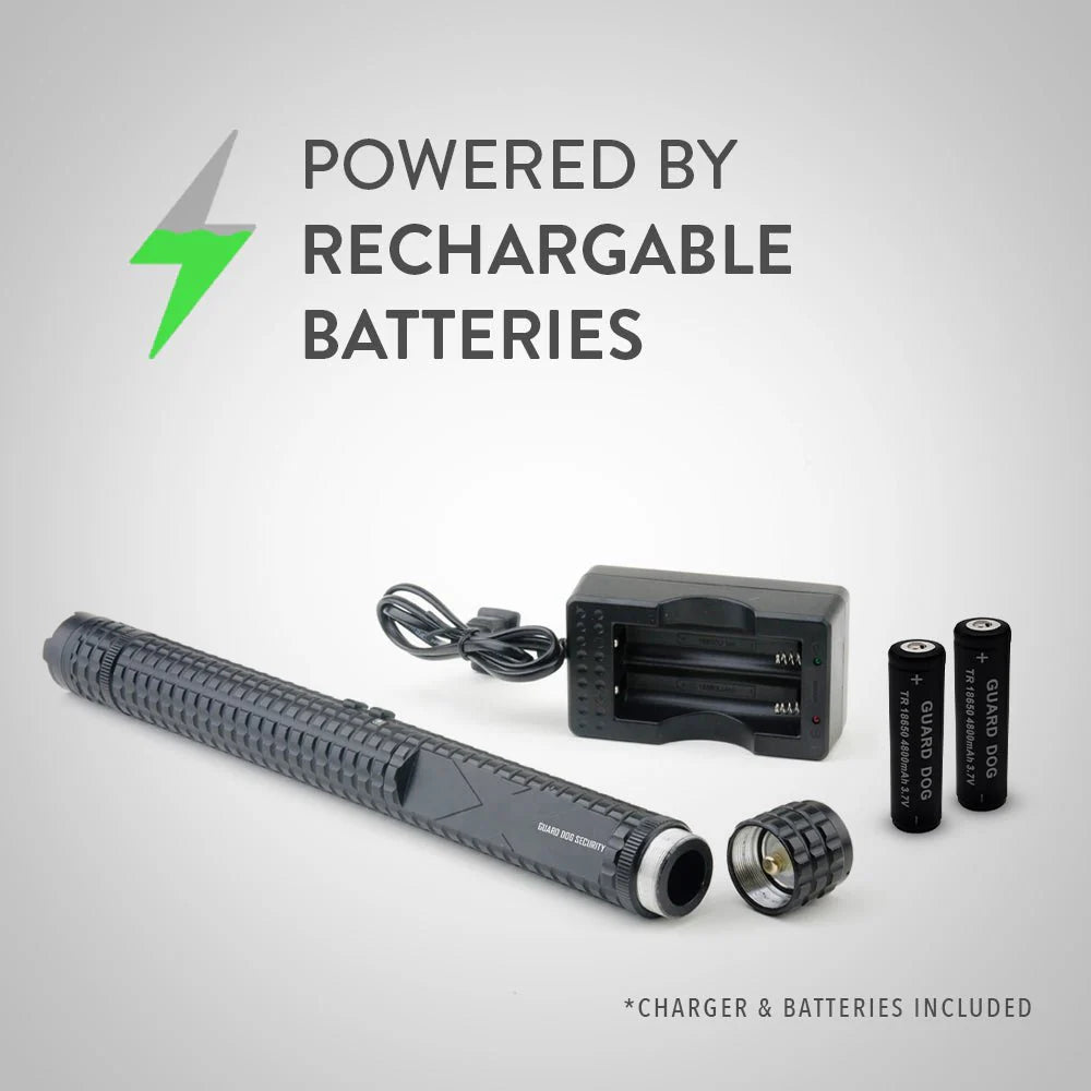 Stun Gun Baton with Flashlight – 300 Lumen 5-Function Light | Knightro