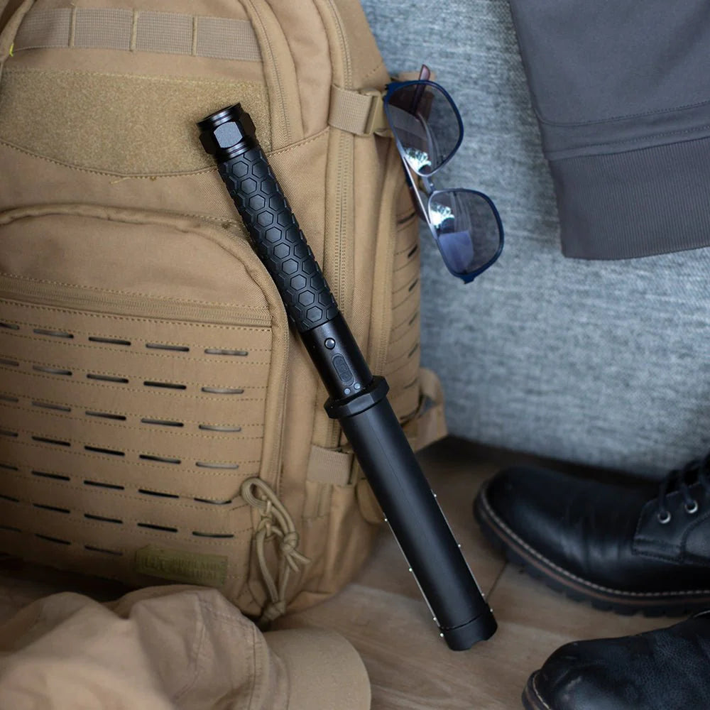 Stun Gun Sidekick with Flashlight | 280 Lumen w/ Anti Grab Prongs