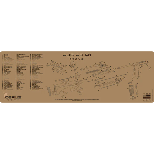 Steyr AUG A3 M1 CLEANING MAT - 12" X 36" TAN (CERUS)