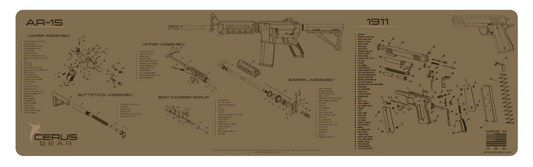 AR15 & GLOCK SCHEMATIC COMBO MAGNUM XXL PROMAT - COYOTE