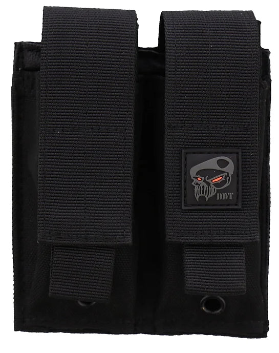 double mag pouch black