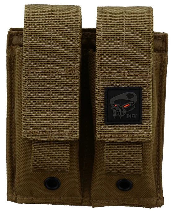 double mag pouch tan