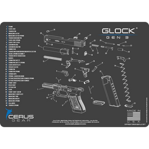 Glock Cleaning Mat - 11" x 17" (CERUS)