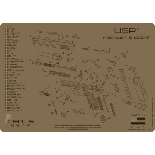 Usp Cleaning Mat - 11" x 17" TAN (CERUS)