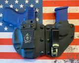 Custom MODULAR Kydex Holster - Polymer 80 Glock 17/19 black
