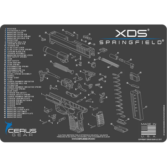 Xds Cleaning Mat - 12" x 17" Black (CERUS)