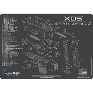 Xds Cleaning Mat - 12" x 17" Black (CERUS)