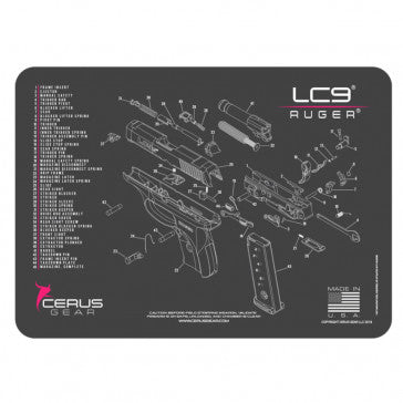 Ruger LC9 Cleaning Mat - 11" x 17"