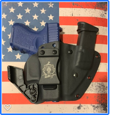 Custom FUSION Kydex holster for the M&P Shield 9/40 w TLR6.