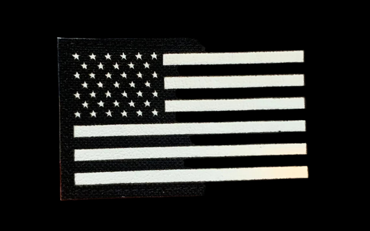 Tactical Patch - US Flag black/white (Lasered)
