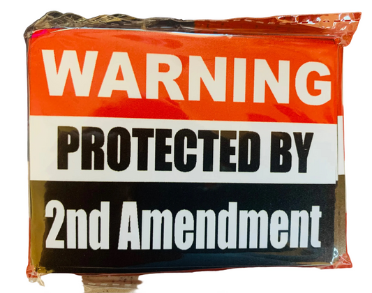 STICKER - Warning Protected by 2nd Amendment