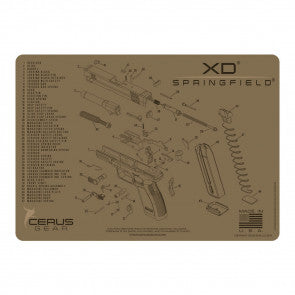 Xd Cleaning Mat - 11" x 17" TAN