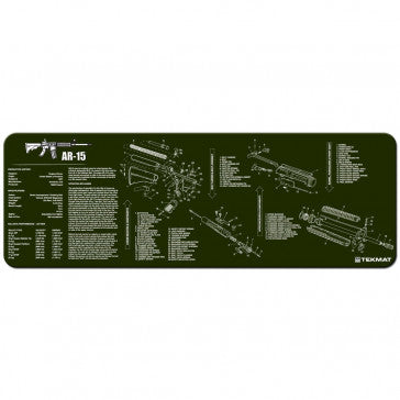 AR-15 CLEANING MAT - 12" X 36" Od green