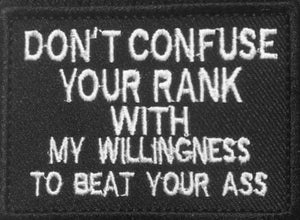 Tactical Patch - Don’t Confuse Your Rank