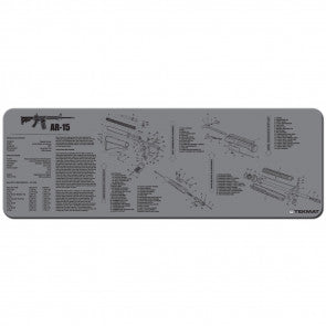 AR-15 CLEANING MAT - 12" X 36" Gray