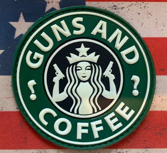 Tactical Patch - Guns And Coffee (PVC)