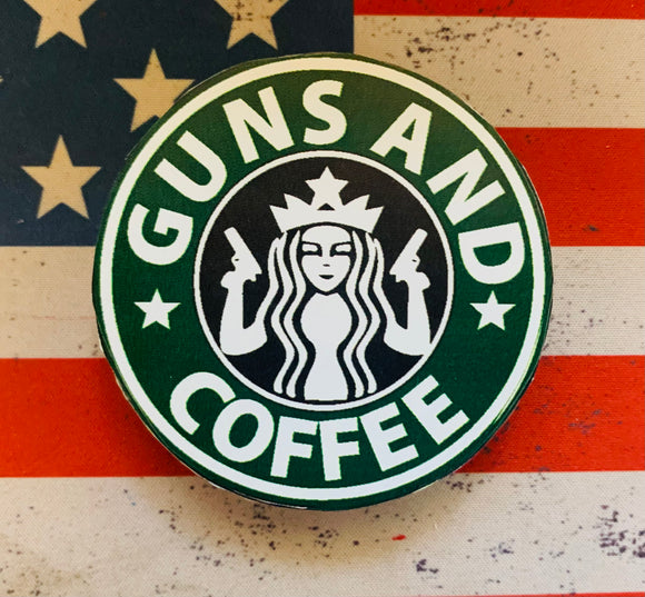 STICKER - Guns and Coffee