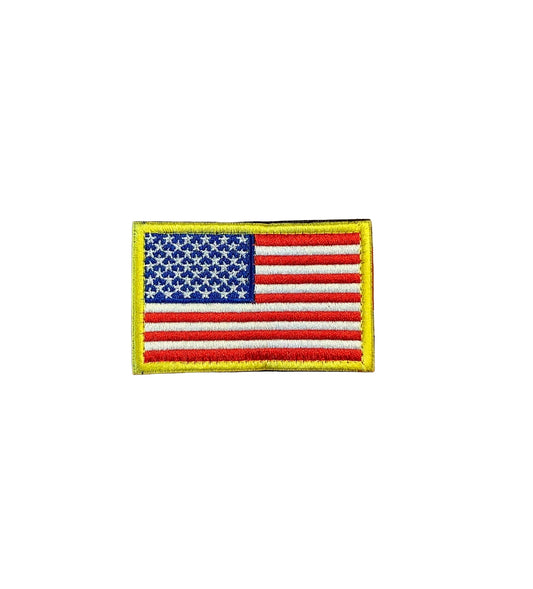 Tactical Patch - US Flag Red, White and Blue w Yellow border