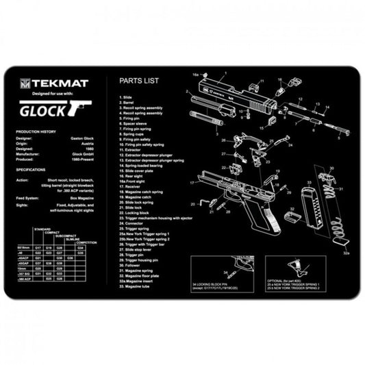 Glock Cleaning Mat - 11" x 17" (TEKMAT)
