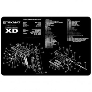 Xd Cleaning Mat - 11" x 17" Black (TEKMAT)