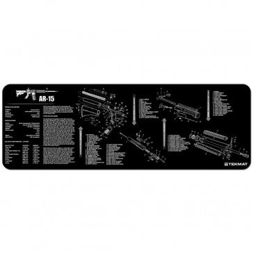 AR-15 CLEANING MAT - 12" X 36" BLACK (TEKMAT)